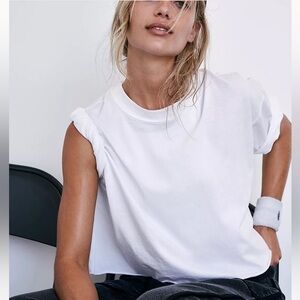 Free People Movement White Inspire Tee